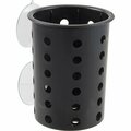 Allpoints Cylinder, Silverware Blac K W/Suction Cups, Plasti 1371672